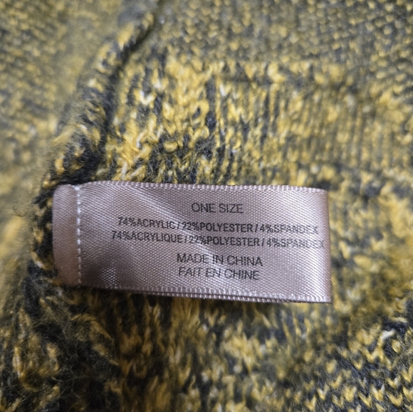 Pilcro Anthropologie Rosetta Cardigan Yellow Flowers Gray OS - Picture 6 of 7